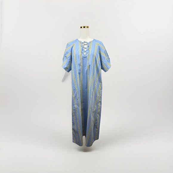 Anthropologie Maeve Short-Sleeve Crossover V-Neck Midi Dress Medium Worn 1 Time - Picture 5 of 14